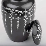 Handcrafted Diamond Cut Cremation Urn – Charcoal Finish – Suitable for Adult Men & Women – 200lbs Capacity
