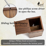 INTAJ Wooden Cremation Urns for Human Ashes - 20 Cubic Inches, Handcarved Tree of Life Design, Suitable for Men, Women, Mom, Dad - TSA Approved, Decorative Memorial Urn Box, Small 20lbs, Green