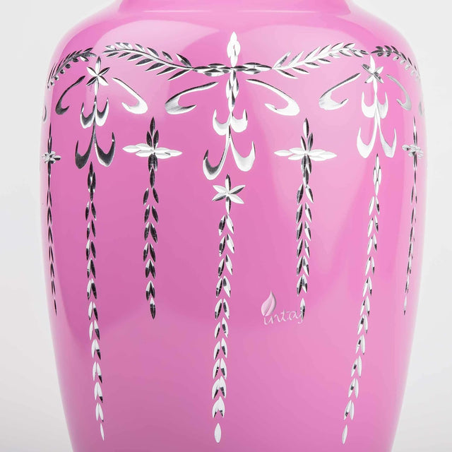 Handcrafted Diamond Cut Cremation Urn – Blush Flamingo Finish – Suitable for Adult Men & Women – 200lbs Capacity
