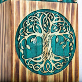 Hand-Carved Wooden Cremation Urn – Tree of Life – Suitable for Adult Male & Female – 250lbs