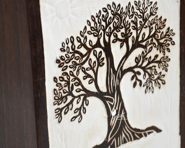 Handmade Rosewood Urn for Human Ashes | Tree of Life Wooden Urns Hand-Crafted - Funeral Cremation Urn for Ashes (Antique Soulful Tree, Keepsake - 100 Cu/in)