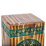 Hand-Carved Wooden Cremation Urn – Tree of Life – Suitable for Adult Male & Female – 250lbs
