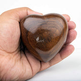 INTAJ Wooden Heart Urn for Human Ashes, Pet Ashes - Cremation Urn for Ashes, Humming Bird Funeral Urn for Dogs,Cats Hand-Crafted - Burial Urn Box (Rosewood, L (5") 14Cu/in)