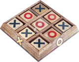 Tic Tac Toe Wooden Board Game Table Toy Player Room Decor Tables Family XOXO Decorative Pieces Adult Rustic Kids Play Travel Backyard Discovery Night Level Drinking Romantic Decorations