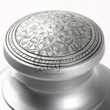 INTAJ Royal Silver Cremation Urn for Human Ashes - Adult Funeral Urn Handcrafted - Affordable Urn for Ashes - Large Urn Deal (Arcadia Black, Adult)