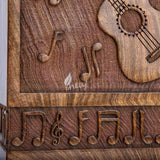 INTAJ Cremation Urns for Ashes Medium Male Female Wooden Guitar Urns Box for Ashes and Casket for Men Women Child, Pets Cat Dog Urn Burial Funeral Memorial Urns for Ashes Holds up to 250 lbs