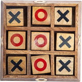 Tic Tac Toe Wooden Board Game Table Toy Player Room Decor Tables Family XOXO Decorative Pieces Adult Rustic Kids Play Travel Backyard Discovery Night Level Drinking Romantic Decorations