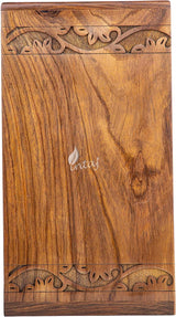 INTAJ Handmade Rosewood Urn for Human Ashes, Peaceful Bird Wooden Urns for Ashes Hand-Crafted, Funeral Cremation Urn, Pet Dog Urns for Ashes (Natural Rosewood, Add Personalization)