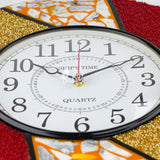 Wall Clock, Silent Non-Ticking Decorative Battery Operated Wall Clock for Living Room Home Office School, Round Home Decor Wall Clock (Universal - 14-8", Vibrant)