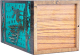 INTAJ Wooden Cremation Urn for Human Ashes, Adult Deer Rosewood Pet Urns for Dogs Ashes, Deer Carved Funeral Urn Hand-Crafted (XS - 5Hx3W (20 Cu/in), Custom Teal Green)