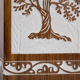 Handcarved Wooden Cremation Urn – Tree of Life – Suitable for Adult Men & Women – 250lbs