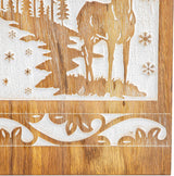 INTAJ Wooden Cremation Urn for Human Ashes, Adult Deer Rosewood Pet Urns for Dogs Ashes, Deer Carved Funeral Urn Hand-Crafted (Small - 8Hx4.75W (115 Cu/in), Custom White Rosewood)