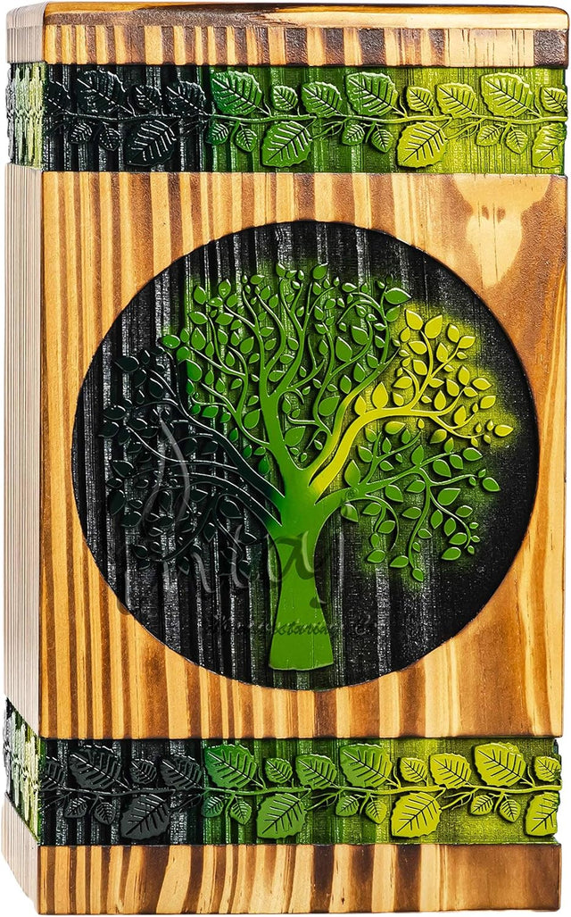 Handmade Tree of Life Urn – Sapling Tree Design – Suitable for Adults – X-Small (7.5Hx4.25W, 100 Cu/in)