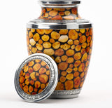Handcrafted Wooden Cremation Urn – Mosaic Treaty Design – Suitable for Adult Men & Women, Mom & Dad – 200lbs Capacity