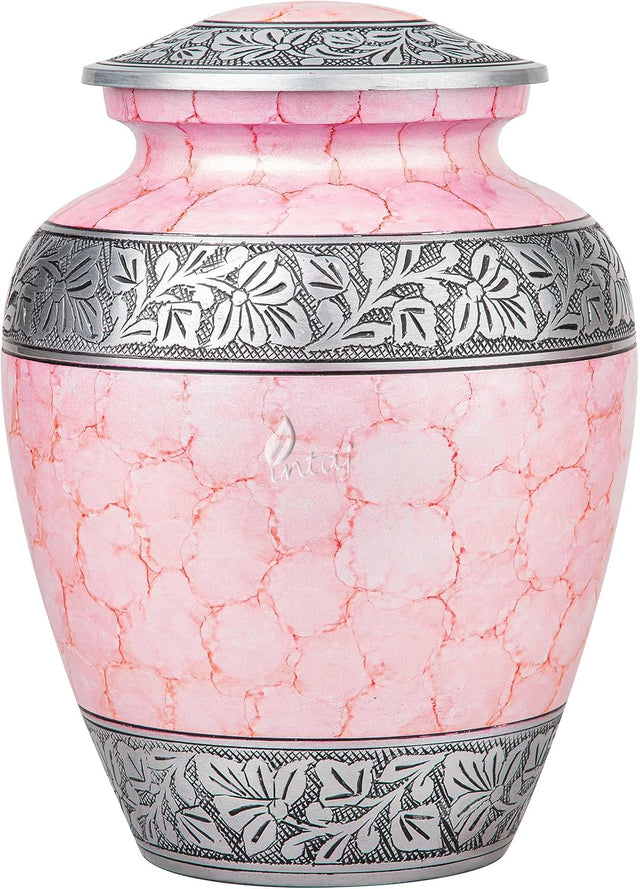 Handcrafted Royal Cremation Urn – Lemonade Finish Design – Suitable for Adult Men & Women, Mom & Dad – 200lbs Capacity