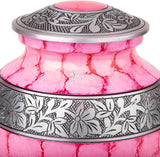 Handcrafted Royal Cremation Urn – Lavender Design – Suitable for Adult Men & Women, Mom & Dad – 200Cu/In Capacity