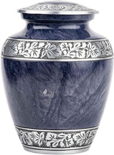 Handcrafted Cremation Urn – Cloud Heaven Blue Design – Suitable for Adult Men & Women, Mom & Dad