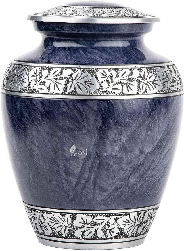 Handcrafted Cremation Urn – Cloud Heaven Blue Design – Suitable for Adult Men & Women, Mom & Dad