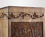 INTAJ Cremation Urns for Human Ashes Adult Male Female Wooden Tree of Life Urns Box and Casket for Ashes Men Women Child Pets Cat Dog Urn Burial Funeral Memorial Urns for Ashes Holds 250 Cubic Inch