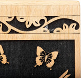 INTAJ Wooden Cremation Urn for Human Ashes, Adult Custom Rosewood Urn for Ashes, Humming Bird Funeral Cremation Urn Hand-Crafted (Beechwood, Medium - 9.5Hx5.5W (180 Cu/in))