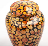 Handcrafted Wood Cremation Urn – Mosaic Turned – Suitable for Adult Men & Women – 200lbs Capacity