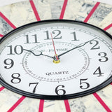Wall Clock, Silent Non-Ticking Decorative Battery Operated Wall Clock for Living Room Home Office School, Round Home Decor Wall Clock (Universal - 14-8", Pink Marbles)