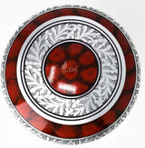 Handcrafted Cremation Urn – Cloud Red Design in Elite Cloud Blue & Silver – Suitable for Adult Men & Women, Mom & Dad – 200lbs Capacity