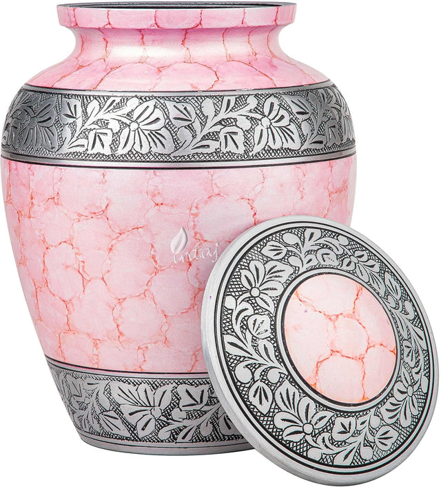 Handcrafted Royal Cremation Urn – Lemonade Finish Design – Suitable for Adult Men & Women, Mom & Dad – 200lbs Capacity