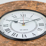 Wall Clock, Silent Non-Ticking Decorative Battery Operated Wall Clock for Living Room Home Office School, Round Home Decor Wall Clock (Universal - 14-8", Rustic Gold)