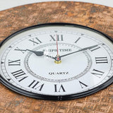 Wall Clock, Silent Non-Ticking Decorative Battery Operated Wall Clock for Living Room Home Office School, Round Home Decor Wall Clock (Universal - 14-8", Rustic Gold)