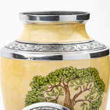 Handcrafted Wooden Cremation Urn – Real Tree Treaty – Suitable for Adult Men & Women, Mom & Dad