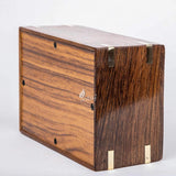 Handmade Rosewood Pet Urns for Dogs' Ashes, Personalized Wooden Urn for Ashes - Handcrafted Urns for Dogs, Cats, Pets - Memorial Keepsake Funeral Cremation Urn Box (Custom Two Paws, M - 7.5x5.5x3.75)