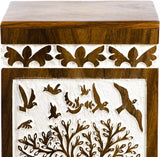 INTAJ Wooden Urns for Human Ashes Adult Male Female Tree of Life Cremation Urn Box and Casket for Ashes Men Women Child Pets Cat Dog Urn Burial Funeral Memorial Urns for Ashes Holds 250 Cubic Inch